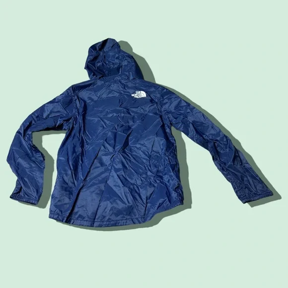 Youth The North Face Jacket Navy Blue Youth Size XS Windbreaker Wall Zip Up - Picture 2 of 9